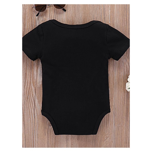 Black White Graphic Wild One Onsie Romper Baby - Picture 2 of 5